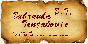 Dubravka Trnjaković vizit kartica